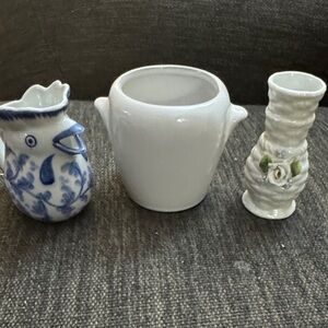 Set of Three vintage collectible Ceramic pieces